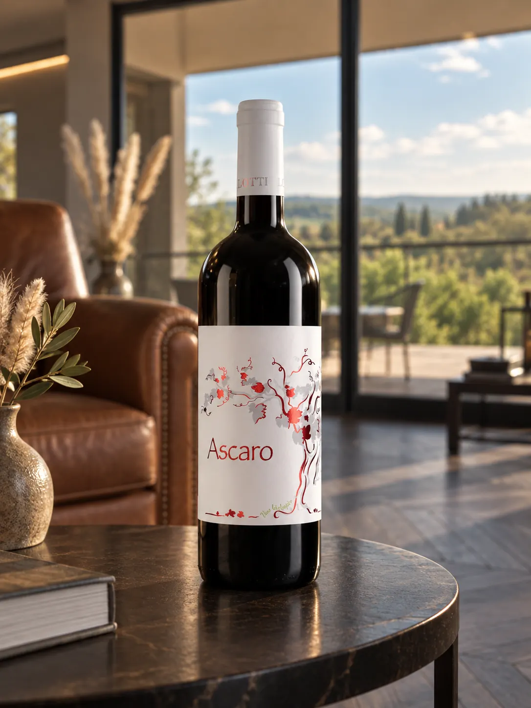 Ascaro Lotti in un ambiente elegante